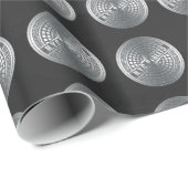 Manhole Covers NYC Geschenkpapier (Rolleneckpunkt)