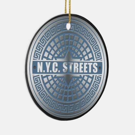 Manhole Covers NYC Keramikornament (Rechts)
