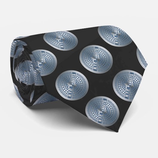 Manhole Covers NYC Krawatte (Gerollt)