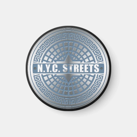 Manhole Covers NYC Magnet (Vorne)