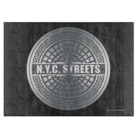 Manhole Covers NYC Schneidebrett (Vorderseite)