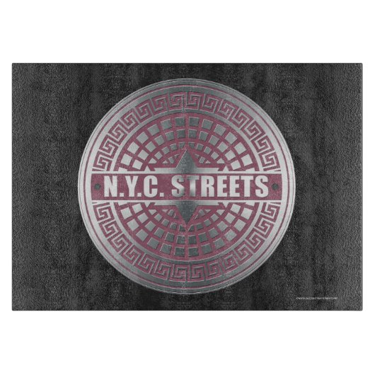 Manhole Covers NYC Schneidebrett (Vorderseite)