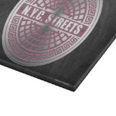 Manhole Covers NYC Schneidebrett (Ecke)