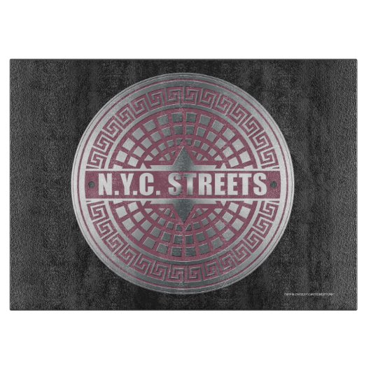 Manhole Covers NYC Schneidebrett (Vorderseite)