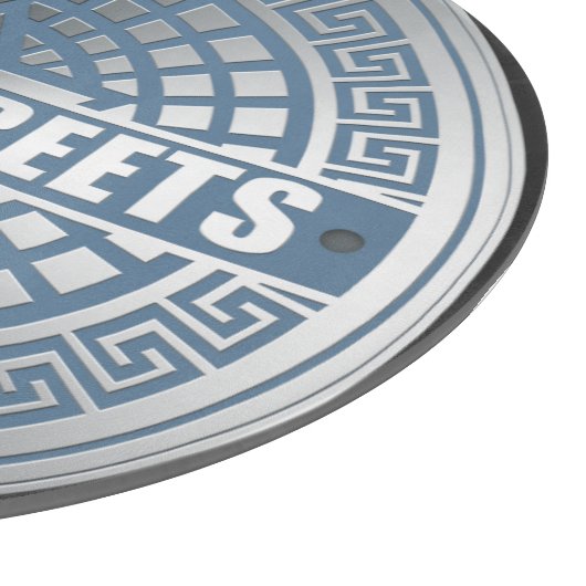 Manhole Covers NYC Schneidebrett (Ecke)