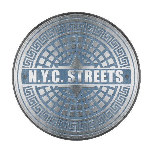 Manhole Covers NYC Schneidebrett (Vorderseite)