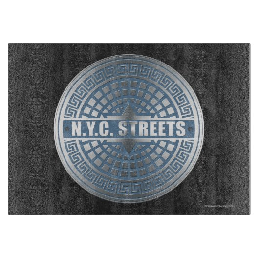 Manhole Covers NYC Schneidebrett (Vorderseite)