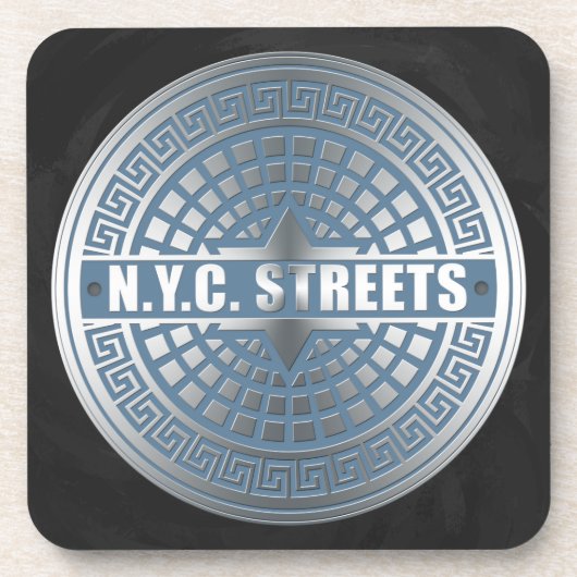 Manhole Covers NYC Untersetzer (Vorderseite)