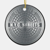 Manhole Covers Queens Keramik Ornament (Vorne)
