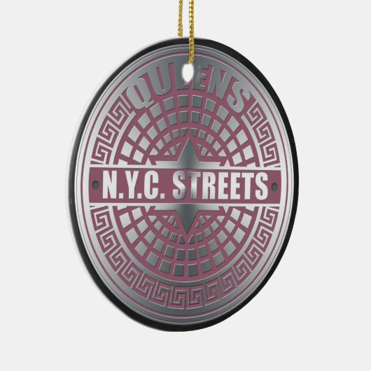 Manhole Covers Queens Keramikornament (Rechts)