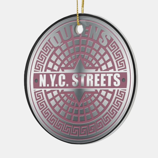 Manhole Covers Queens Keramikornament (Links)