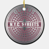 Manhole Covers Queens Keramikornament (Hinten)