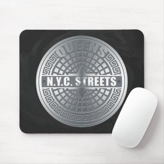 Manhole Covers Queens Mousepad (Mit Mouse)