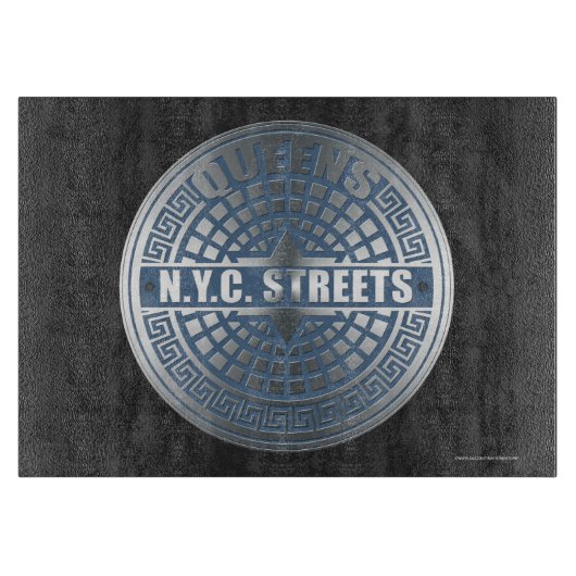 Manhole Covers Queens Schneidebrett (Vorderseite)