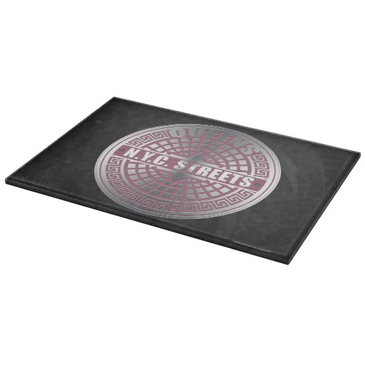 Manhole Covers Queens Schneidebrett (Ecke)