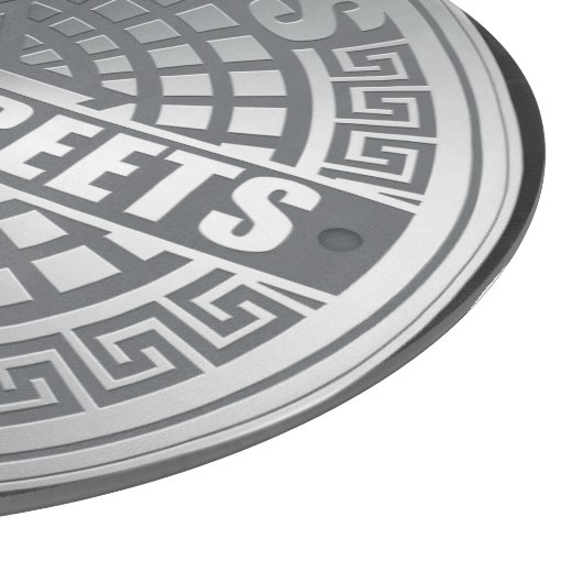 Manhole Covers Queens Schneidebrett (Ecke)