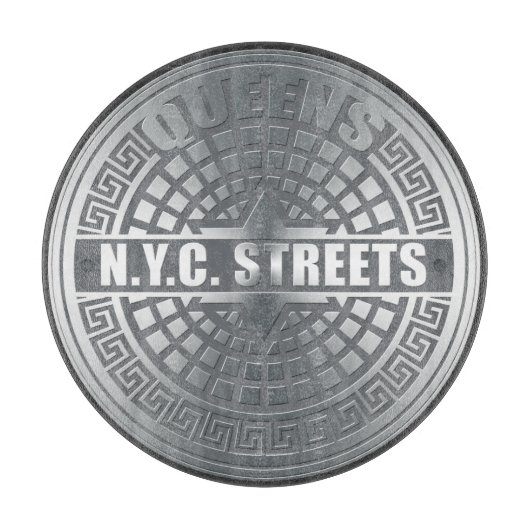 Manhole Covers Queens Schneidebrett (Vorderseite)