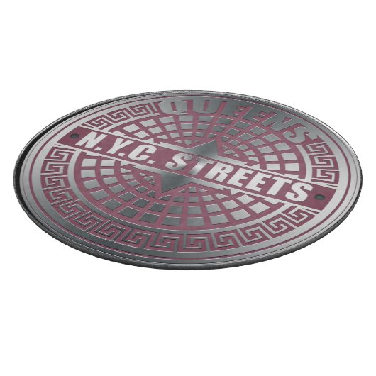 Manhole Covers Queens Schneidebrett (Ecke)