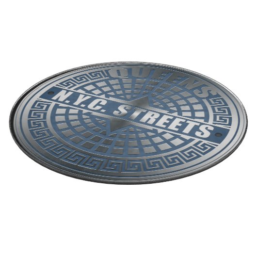 Manhole Covers Queens Schneidebrett (Ecke)