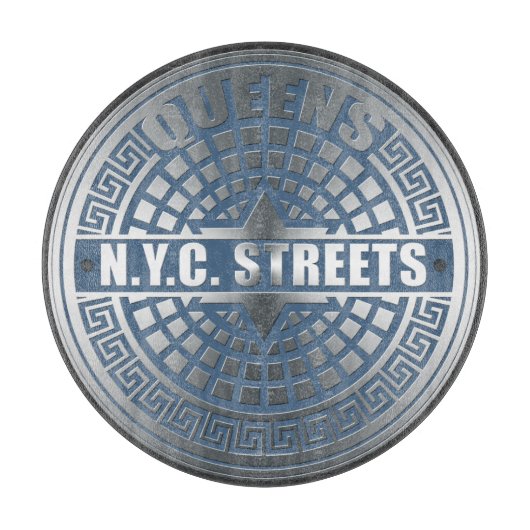 Manhole Covers Queens Schneidebrett (Vorderseite)