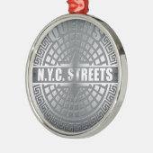 Manhole Covers Queens Silbernes Ornament (Links)