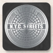 Manhole Covers Queens Untersetzer (Vorderseite)