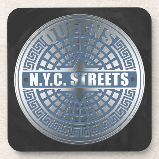 Manhole Covers Queens Untersetzer (Vorderseite)