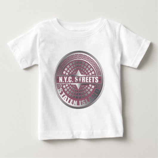 Manhole Covers Staten Island Baby T-shirt (Vorderseite)