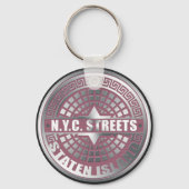 Manhole Covers Staten Island Schlüsselanhänger (Vorderseite)