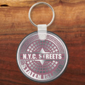 Manhole Covers Staten Island Schlüsselanhänger (Vorderseite)