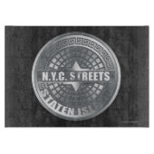 Manhole Covers Staten Island Schneidebrett (Vorderseite)