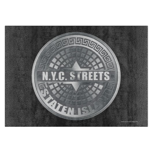 Manhole Covers Staten Island Schneidebrett (Vorderseite)