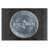 Manhole Covers Staten Island Schneidebrett (Vorderseite)
