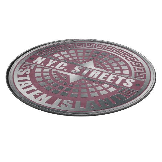 Manhole Covers Staten Island Schneidebrett (Ecke)