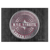 Manhole Covers Staten Island Schneidebrett (Vorderseite)