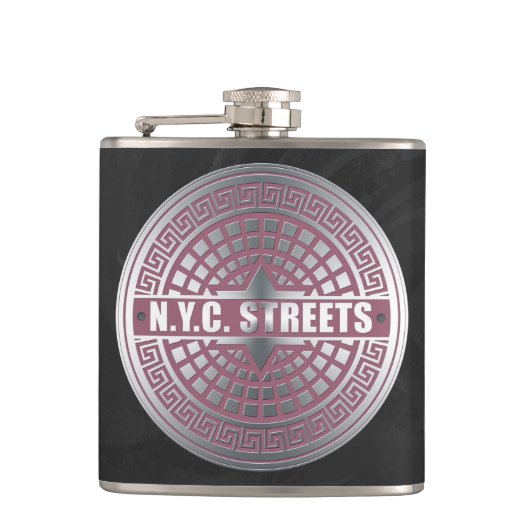 Manhole CoversNYC Flachmann (Vorderseite)