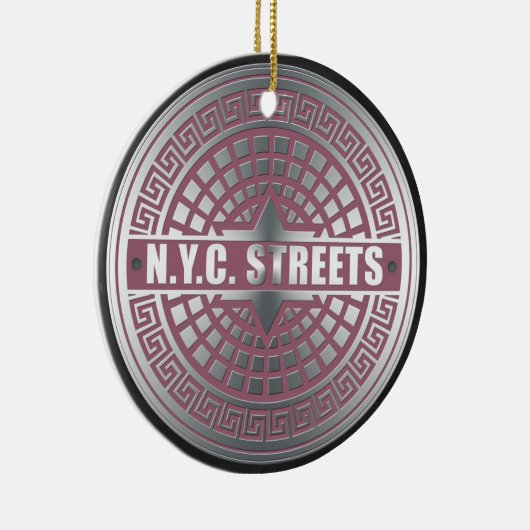 Manhole CoversNYC Keramikornament (Rechts)