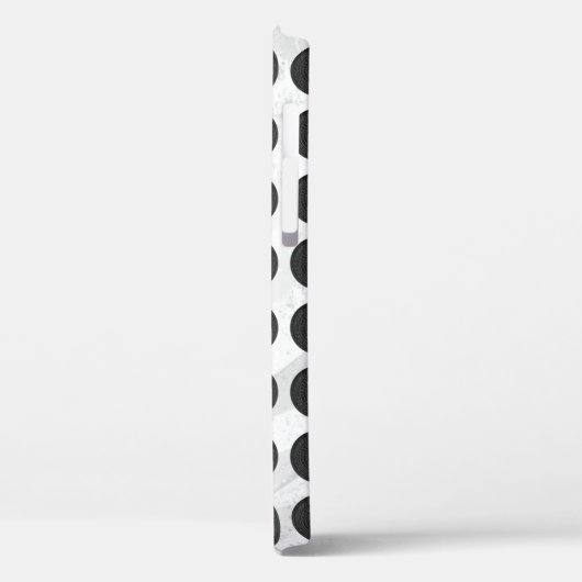 Manhole deckt schwarzen Marmor ab Case-Mate iPhone Hülle (Rückseite / Links)