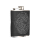 Manhole deckt schwarzen Marmor ab Flachmann (Rechts)