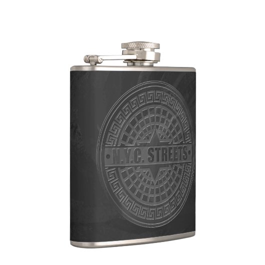 Manhole deckt schwarzen Marmor ab Flachmann (Rechts)