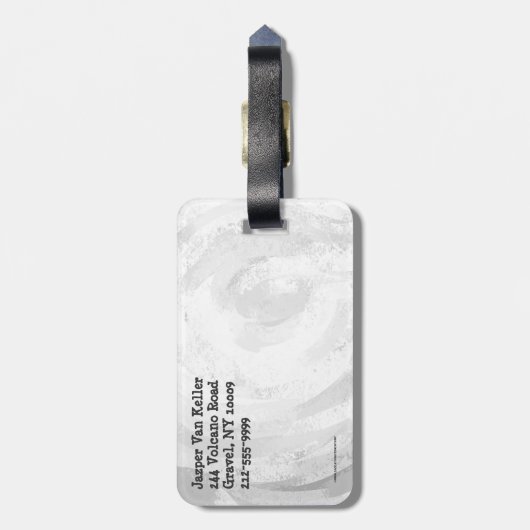 Manhole deckt schwarzen Marmor ab Gepäckanhänger (Rückseite vertikal)