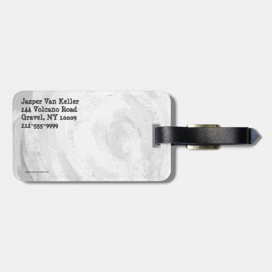 Manhole deckt schwarzen Marmor ab Gepäckanhänger (Rückseite horizontal)