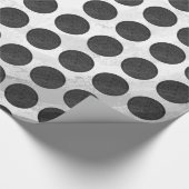 Manhole deckt schwarzen Marmor ab Geschenkpapier (Ecke)