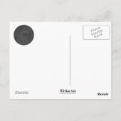 Manhole deckt schwarzen Marmor ab Postkarte (Rückseite)