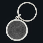 Manhole deckt schwarzen Marmor ab Schlüsselanhänger<br><div class="desc">NYC Streets Manhole Cover Black Marble Tshirts, Geschenke und Accessoires, die Ihnen von Imagine That gebracht! Das Design im Herzen von Manhattan zeichnet sich durch das originelle Design eines frühen New Yorker Manhole Covers aus, mit den Worten in der Mitte, N.Y.C. Streets. Dieses coole Vintage Design ist ein perfektes Geschenk...</div>