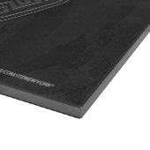 Manhole deckt schwarzen Marmor ab Schneidebrett (Ecke)