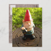 Manhole Gnome Postkarte (Vorne/Hinten)