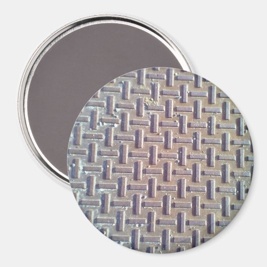 Manhole Magnet (Vorderseite/Rückseite)