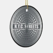 Manhole NYC Keramikornament (Rechts)