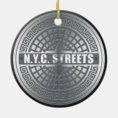 Manhole NYC Keramikornament (Hinten)